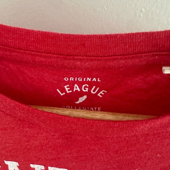 Fairfield University League Collegiate Red Crewneck Tee - Picture 3 of 4